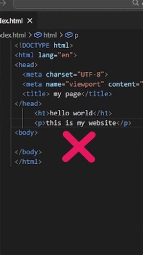 ❌Common HTML Mistakes vs ✅ Correct HTML Coding- Learn fast!