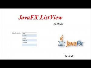 #15 JavaFx Tutorial | ListView