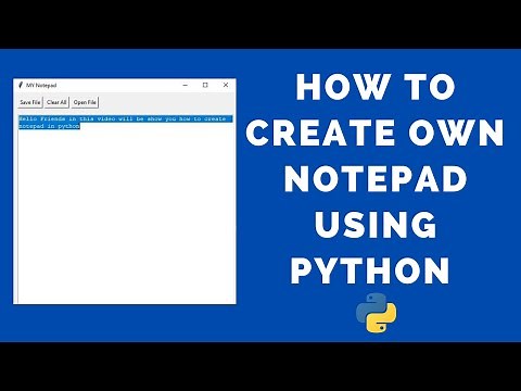 How to Create Notepad in Python ( GUI ) | Tkinter Tutorial | Python | TechMahasay