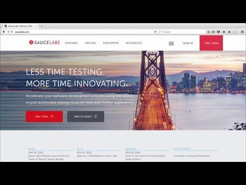 Parallel Testing with Sauce Labs