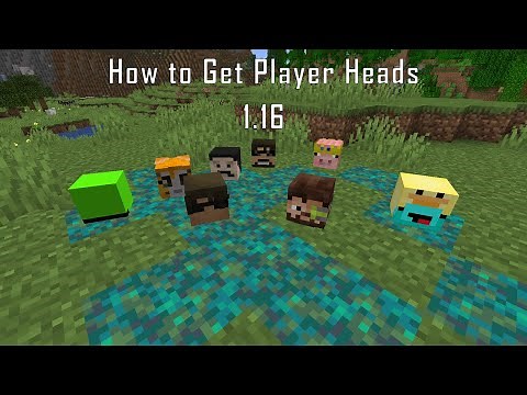 How to Get PLAYER HEADS in Minecraft 1.16! (Java Edition Tutorial)