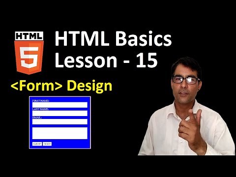 Form tag in HTML in hindi | HTML basics lesson - 15 | How to Create Registration Form in HTML (CC)