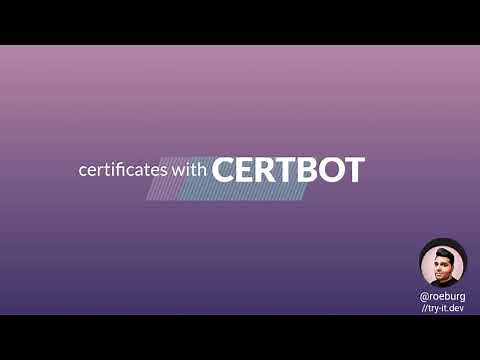Generating Certificates with Certbot and Let's Encrypt (the manual approach)