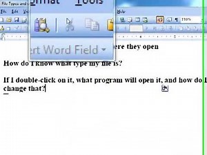 File Types and where they open
