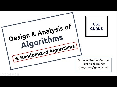 6. Randomized Algorithms || CSE GURUS