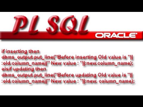 :Old and :New value in pl sql triggers
