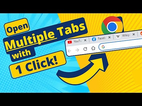 Automatically Open Multiple Tabs in Chrome with just one Click - in 2025