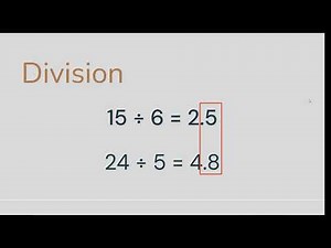 Integer Division & the Modulo Operator (%) in Java