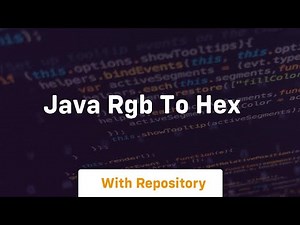 java rgb to hex