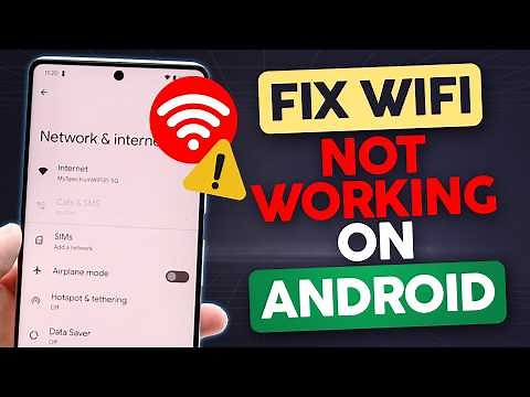 [2026] FIX WiFi Not Turning On Problem in 5 Minutes on Android!