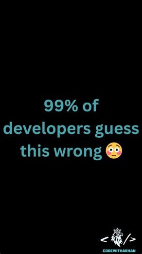 99% Developers Guess This Wrong (JS Edition) #coding #javascript #webdevelopment