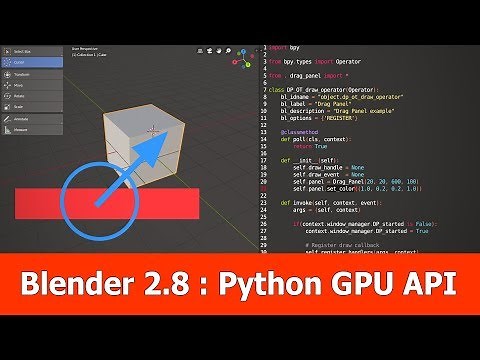 Blender 2.8 Tutorial : GPU Python Addon API