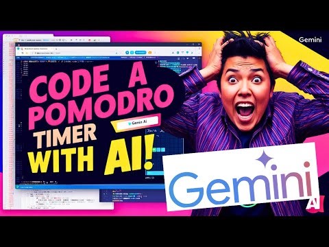 Gemini AI: Code a Pomodoro Timer in HTML, CSS, & JS