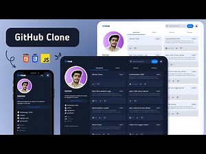 Building a Dynamic GitHub Clone from Scratch with HTML, CSS, and JavaScript || Source Code 🌟🔥