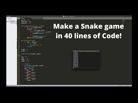 Making your own snake game in Simple Python | Beginner Tutorial
