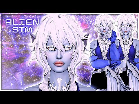 ALIEN SIM 💙👽 - CC FOLDER & SIM DOWNLOAD | Sims 4 CAS