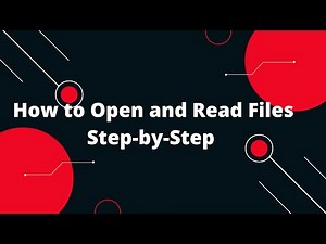 Python for Beginners #1: How to Open & Read Files 📂 | Quick & Easy Guide!