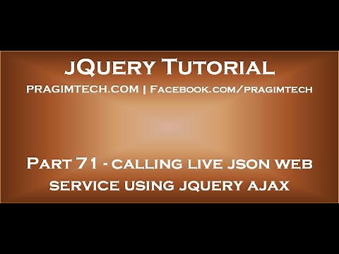 Calling live json web service using jquery ajax