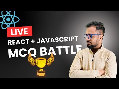 🔴 React + JavaScript MCQ LIVE #1 | LIVE Quiz + Winner 🏆