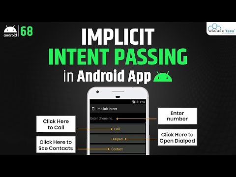 Implicit Intent Passing in Android Studio | Android Intent Passing Explained with Practical