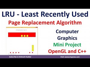 LRU OpenGL Computer Graphics Mini Project Demonstration and Source Code by Mahesh Huddar