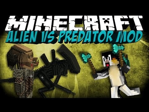 Alien vs Predator Mod: Minecraft AVP Mod Showcase: Bosses, Guns & More!