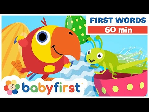 Toddler Learning Video Colors w Color Crew & Larry | ABC Alphabet & Animal Sounds | BabyFirst TV