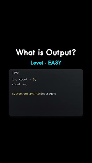 What is output of Java code? #java #dsa