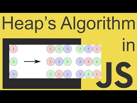 Heap's Algorithm in JavaScript - Get All The Permutations of an Array