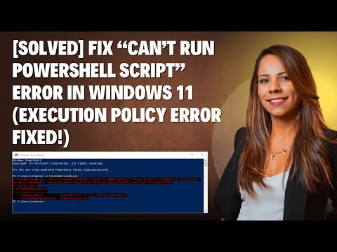 [SOLVED] Fix “Can’t Run PowerShell Script” Error in Windows 11 (Execution Policy Error Fixed!)