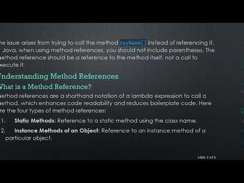 Understanding the Syntax Error in Java Method References: A Simple Fix