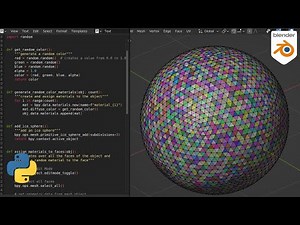 Beginner Blender Python Tutorial: Assigning materials to faces of a mesh (Part 2)