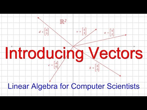 Linear Algebra for Computer Scientists. 1. Introducing Vectors