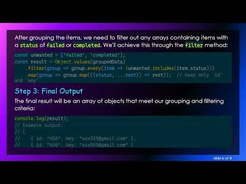 How to Group and Filter Items from an Array in JavaScript