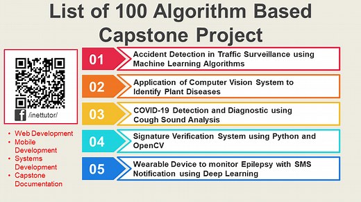 List of 100 Algorithm Based Capstone Project - iNetTutor.com
