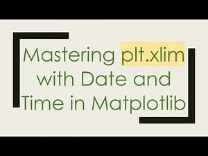 Mastering plt.xlim with Date and Time in Matplotlib