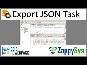 SSIS Export JSON File Task - SQL to JSON File / Azure / S3 | ZappySys