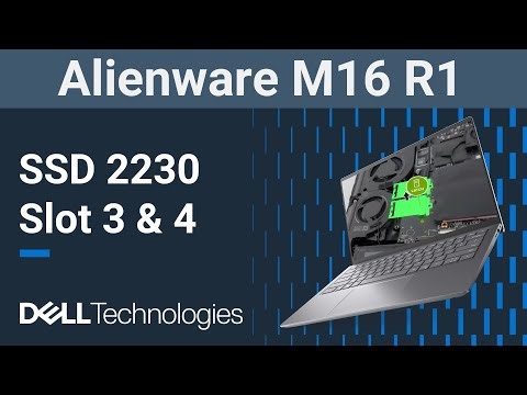 Alienware M16 R1 | How to replace the ssd 2230 slots 3 4