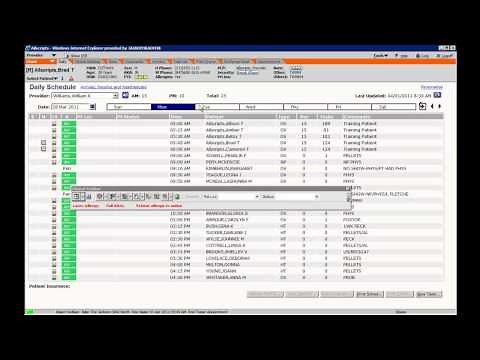 Allscripts Training - Daily Schedule