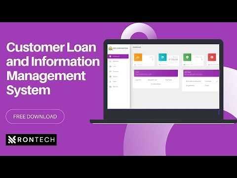 Customer Loan and Information Management System - FREE SOURCE CODE
