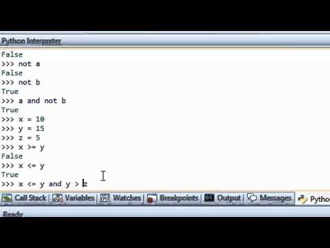 Python Programming: Boolean and Relational Operators