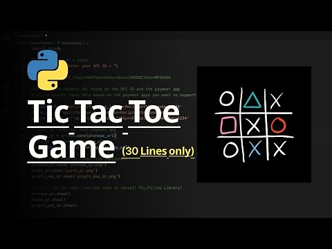 Tic Tac Toe Game In Python | Python Project for Beginners