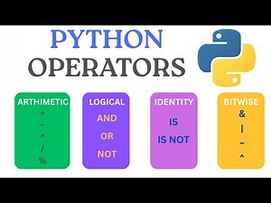 Python Operators Explained Simply | Arithmetic, Logical, Bitwise, Identity & More(Beginner-Friendly)