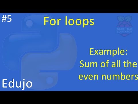 #5 - For Loops: Sum of the Even Numbers