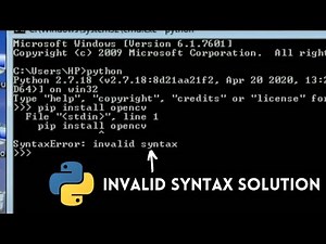 Solution of invalid syntax problem in python