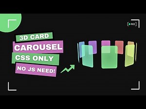 How to Create a 3D Rotating Card Carousel Using HTML & CSS | CSS Animation Tutorial