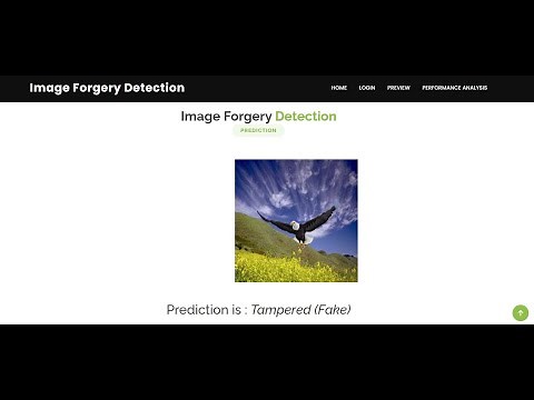 Digital Image Forgery Detection Using Deep Learning | Machine Learning | Python Final Year Project