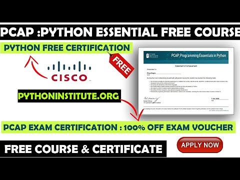 Cisco Free Courses | PCAP - Certified Associate in Python Programming Cisco Certification