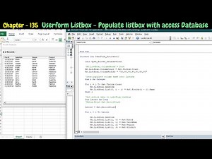 Userform Listbox - Populate Access Database Into Userform Listbox Including Headers