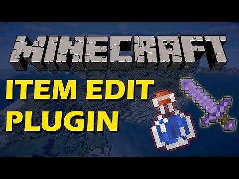 Customize any item in Minecraft with Item Edit Plugin
